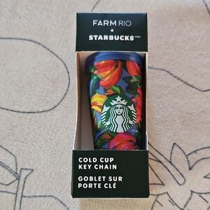 Starbucks Farm Rio Floral Cold Cup Key Chain